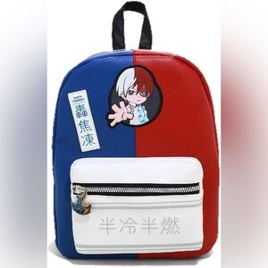 My Hero Academia Bioworld Shoto‎ Todoroki mini backpack purse Fire & Ice